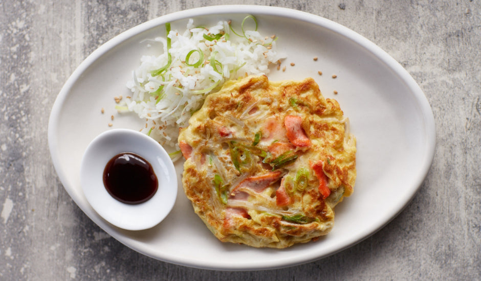 Smoked Salmon Egg Foo Yung