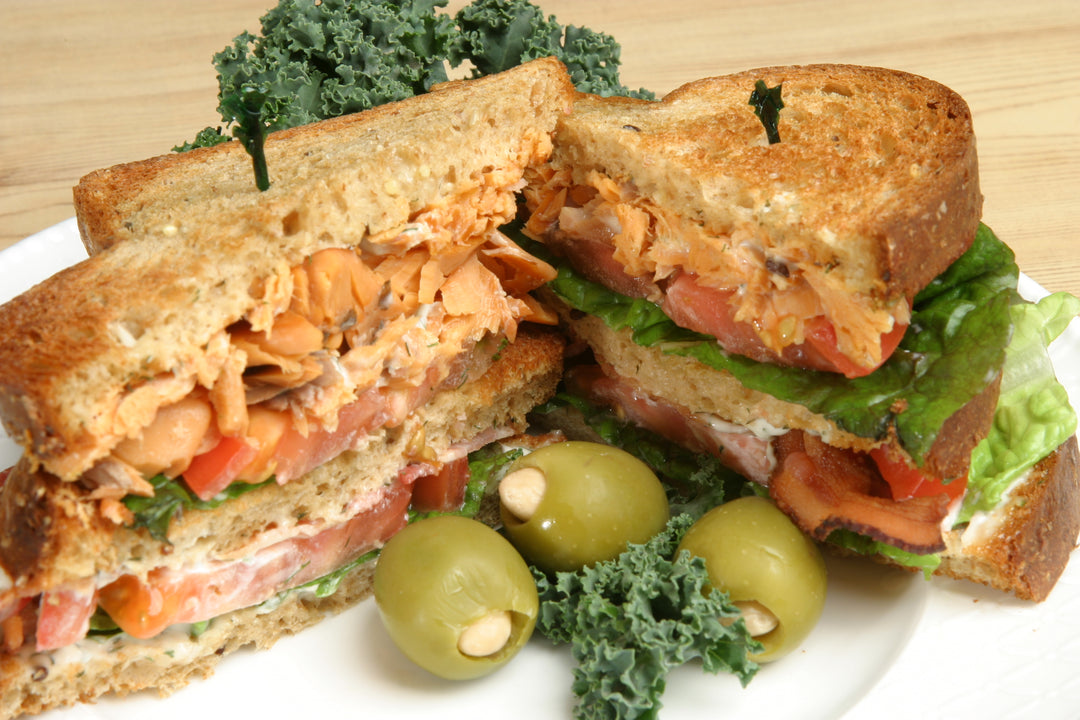 Smoked Salmon Club Sandwich