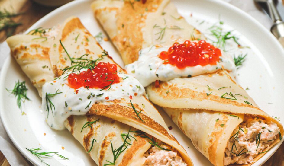 Smoked Salmon Crepes