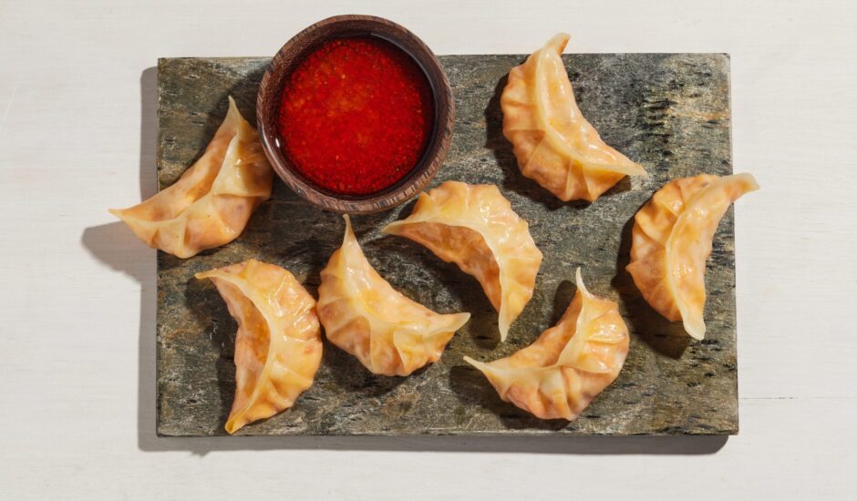 Smoked Salmon Cream Cheese Dumplings