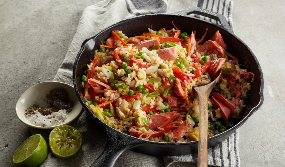 Smoked Salmon Fried Rice