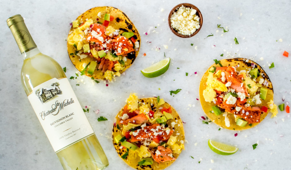 Smoked Salmon and Egg Breakfast Tacos