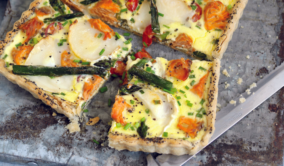 Smoked Salmon and Goat Cheese Tart
