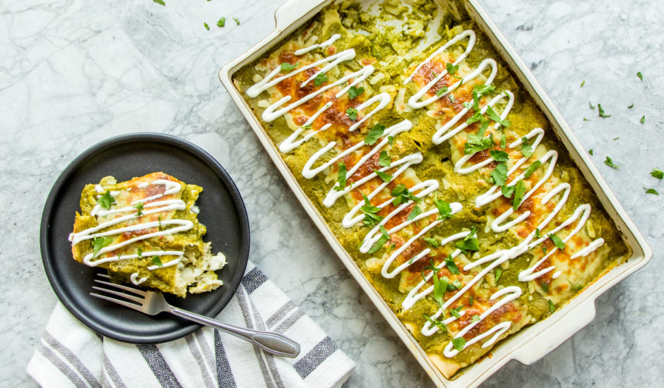 Smoked Salmon & Alaskan Pollock Enchiladas
