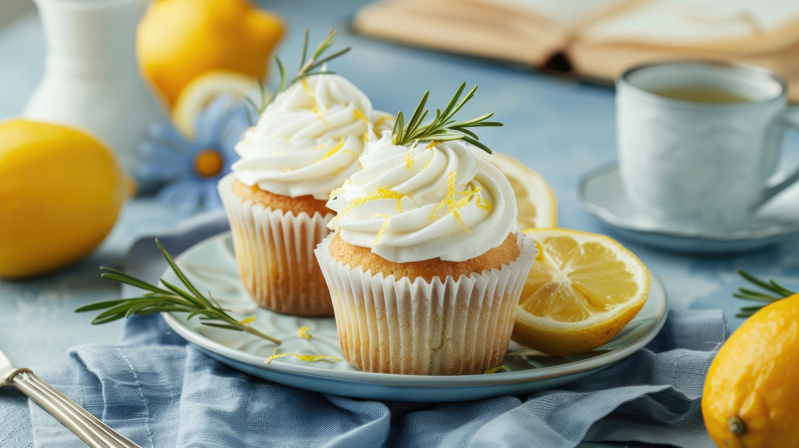 Lemon Curd Filled Cupcakes