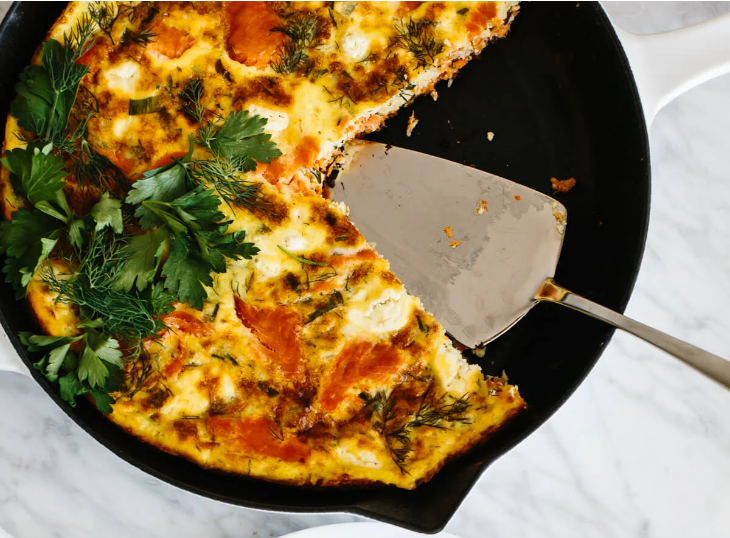 Smoked Salmon Frittata