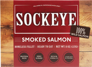 8oz Smoked Sockeye Salmon