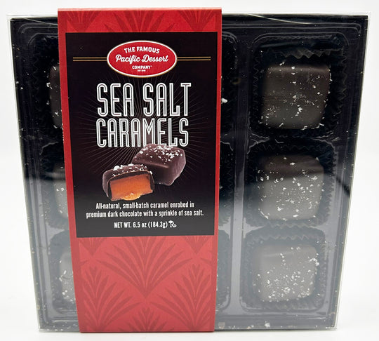 6.5 oz Dark Chocolate Sea Salt Caramels 9pc Box