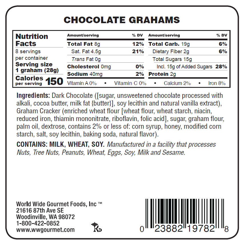 9 oz Chocolate Grahams
