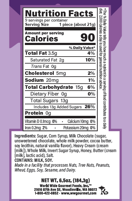 6.5 oz Milk Chocolate Caramel 9pc Box