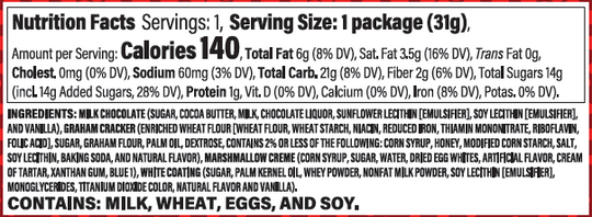 1.1 oz Toasted S'mores Chocolate Graham