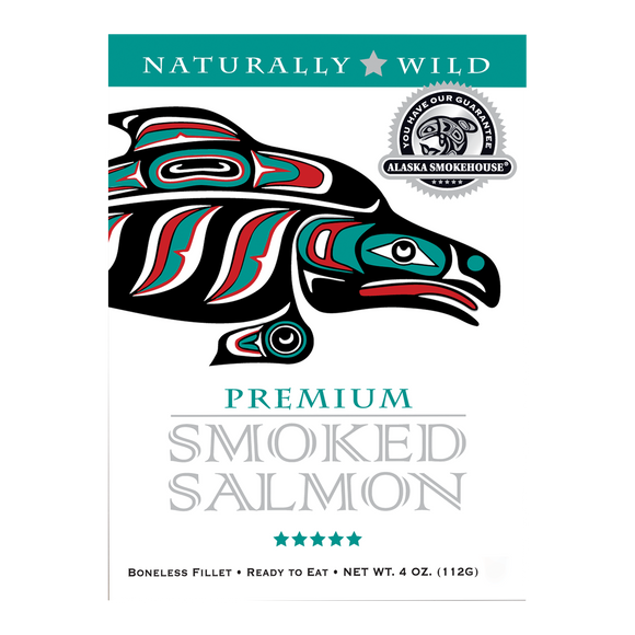 4 oz Natural Smoked Salmon in Gift Box