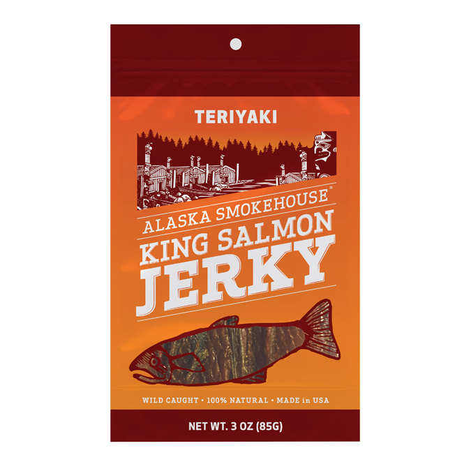 3 oz Teriyaki Smoked Salmon Jerky