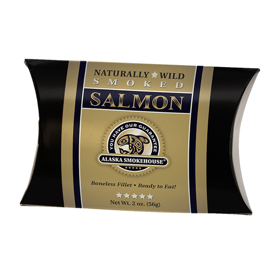 2 oz Wild Smoked Salmon in Gold Pillow