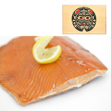 4 oz Sockeye Smoked Salmon in Traditional Bear Design Wood Box